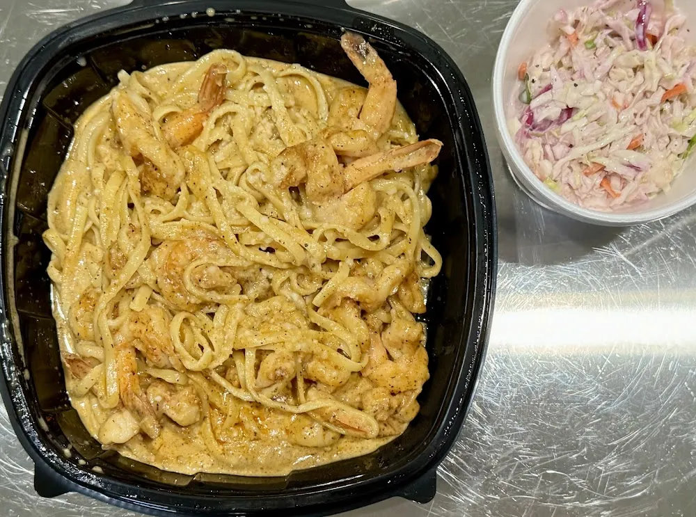 Cajun Style Alfredo with Shrimp