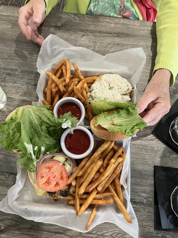 Mahi and Crab Salad Sandwich