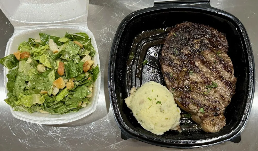 Mashed Potatoes and Caesar Salad